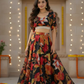 Modern Digital Floral Printed Georgette Lehenga Choli Set