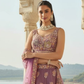 Elegant Organza Designer Lehenga with Intricate Floral Embroidery