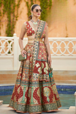 LAVANTE_FASHIONN_Burgundy_Sequin_Mirror_Embroidered_Poly_Silk_Lehenga_Set_17 - LaVante Fashion