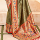 Heritage Paithani Tissue Silk with Traditional Zari Weaving - LaVante Fashion