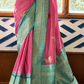 Pure Weaving Silk with Zari Woven Butta & Contrast - LaVante Fashion