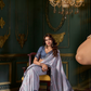 Soft Dola Silk Saree with Foil Print and Dusty Tone Matching - LaVante Fashion