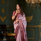 Soft Dola Silk Saree with Foil Print and Dusty Tone Matching - LaVante Fashion