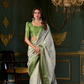 Soft Dola Silk Saree with Foil Print and Dusty Tone Matching - LaVante Fashion