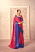 Soft Dola Saree with Foil Print and Contrast Jacquard Border - LaVante Fashion