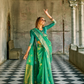 Elegant Soft Tissue Silk Draped in Traditional Zari Work - LaVante Fashion