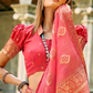 Elegant Soft Tissue Silk Draped in Traditional Zari Work - LaVante Fashion