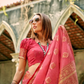 Elegant Soft Tissue Silk Draped in Traditional Zari Work - LaVante Fashion