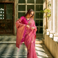 Elegant Soft Tissue Silk Draped in Traditional Zari Work - LaVante Fashion