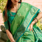 Elegant Soft Tissue Silk Draped in Traditional Zari Work - LaVante Fashion