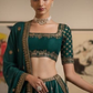 Elegant Dark Green Designer Lehenga with Intricate Golden Work