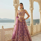 Elegant Organza Designer Lehenga with Intricate Floral Embroidery