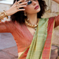 100% Pure Handloom Katan Silk Saree with Traditional Weaving - LaVante Fashion