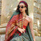 100% Pure Handloom Katan Silk Saree with Traditional Weaving - LaVante Fashion