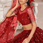 Elegant Embroidered Net Lehenga Set for Festive Occasions