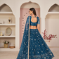 Elegant Embroidered Net Lehenga Set for Festive Occasions