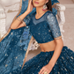 Elegant Embroidered Net Lehenga Set for Festive Occasions