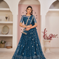 Elegant Embroidered Net Lehenga Set for Festive Occasions