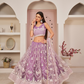 Elegant Embroidered Net Lehenga Set for Festive Occasions