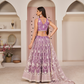 Elegant Embroidered Net Lehenga Set for Festive Occasions