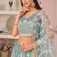 Elegant Embroidered Net Lehenga Set for Festive Occasions