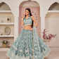Elegant Embroidered Net Lehenga Set for Festive Occasions