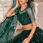 Elegant Embroidered Net Lehenga Set for Festive Occasions