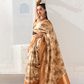 Designer Digital Printed Banarasi Slik Saree in Elegant Aqua Blue