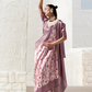 Designer Digital Printed Banarasi Slik Saree in Elegant Aqua Blue