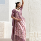 Designer Digital Printed Banarasi Slik Saree in Elegant Aqua Blue