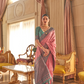 Ethnic Motifs Woven Design Zari Silk Blend Banarasi Saree