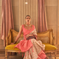 Ethnic Motifs Woven Design Zari Silk Blend Banarasi Saree