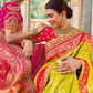Pure Dola Silk Saree with Timeless Gota Patti Embroidery Elegance