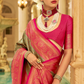 Soft Finish Banarasi Silk Saree with Kanchipuram Weave Design