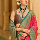 Soft Finish Banarasi Silk Saree with Kanchipuram Weave Design