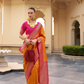 Banarasi P.V. Silk Saree with Exclusive Kanchipuram Weaving Design - LaVante Fashion
