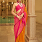 Soft Finish Banarasi Silk Saree with Kanchipuram Weave Design