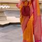 Banarasi P.V. Silk Saree with Exclusive Kanchipuram Weaving Design - LaVante Fashion