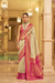 Soft Finish Banarasi Silk Saree with Kanchipuram Weave Design