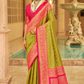 Soft Finish Banarasi Silk Saree with Kanchipuram Weave Design