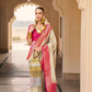Banarasi P.V. Silk Saree with Exclusive Kanchipuram Weaving Design - LaVante Fashion