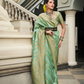 Banarasi P.V. Silk Saree with Exclusive Weaving Jaal Design - LaVante Fashion