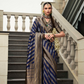 Banarasi P.V. Silk Saree with Exclusive Weaving Jaal Design - LaVante Fashion