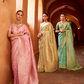 Banarasi P.V. Silk Saree with Exclusive Weaving Jaal Design - LaVante Fashion