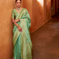Banarasi P.V. Silk Saree with Exclusive Weaving Jaal Design - LaVante Fashion