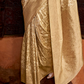 Banarasi P.V. Silk Saree with Exclusive Weaving Jaal Design - LaVante Fashion