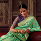 Banarasi Crepe Silk Saree with Zari Weaving Work