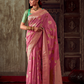 Banarasi Crepe Silk Saree with Zari Weaving Work