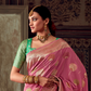 Banarasi Crepe Silk Saree with Zari Weaving Work