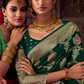 Banarasi Crepe Silk Saree with Zari Weaving Work